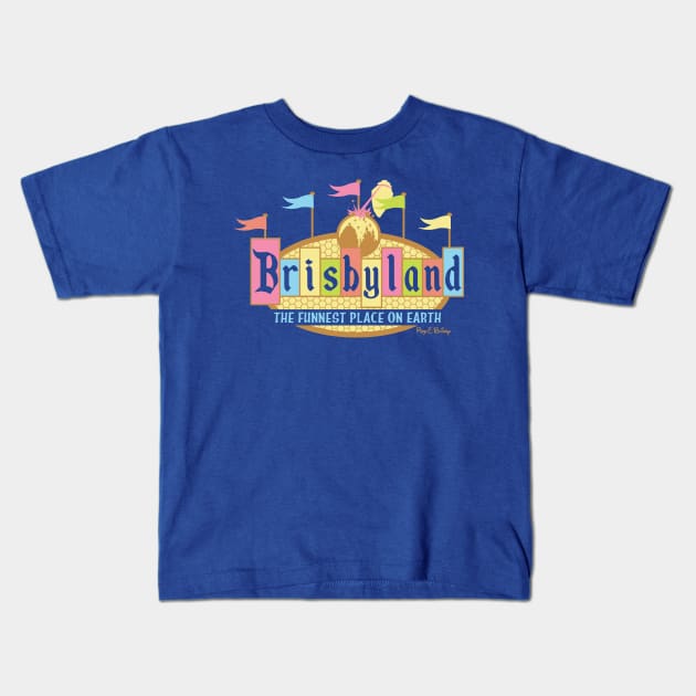 Brisbyland Kids T-Shirt by tomkurzanski